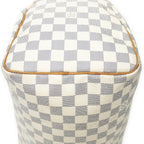 Louis Vuitton Speedy Ivory Damier Azur Handbag — view 8