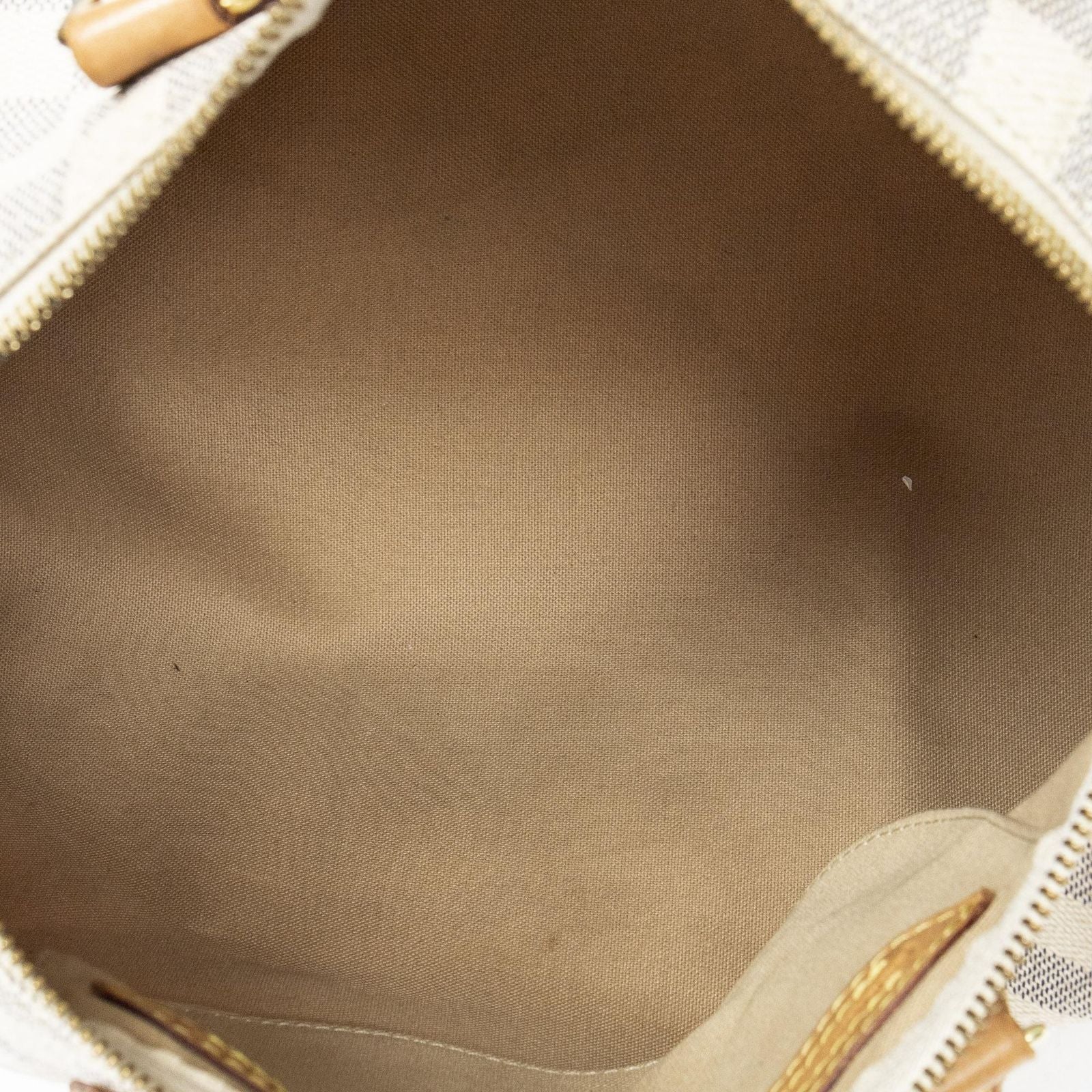 Louis Vuitton Speedy Ivory Damier Azur Handbag — view 9