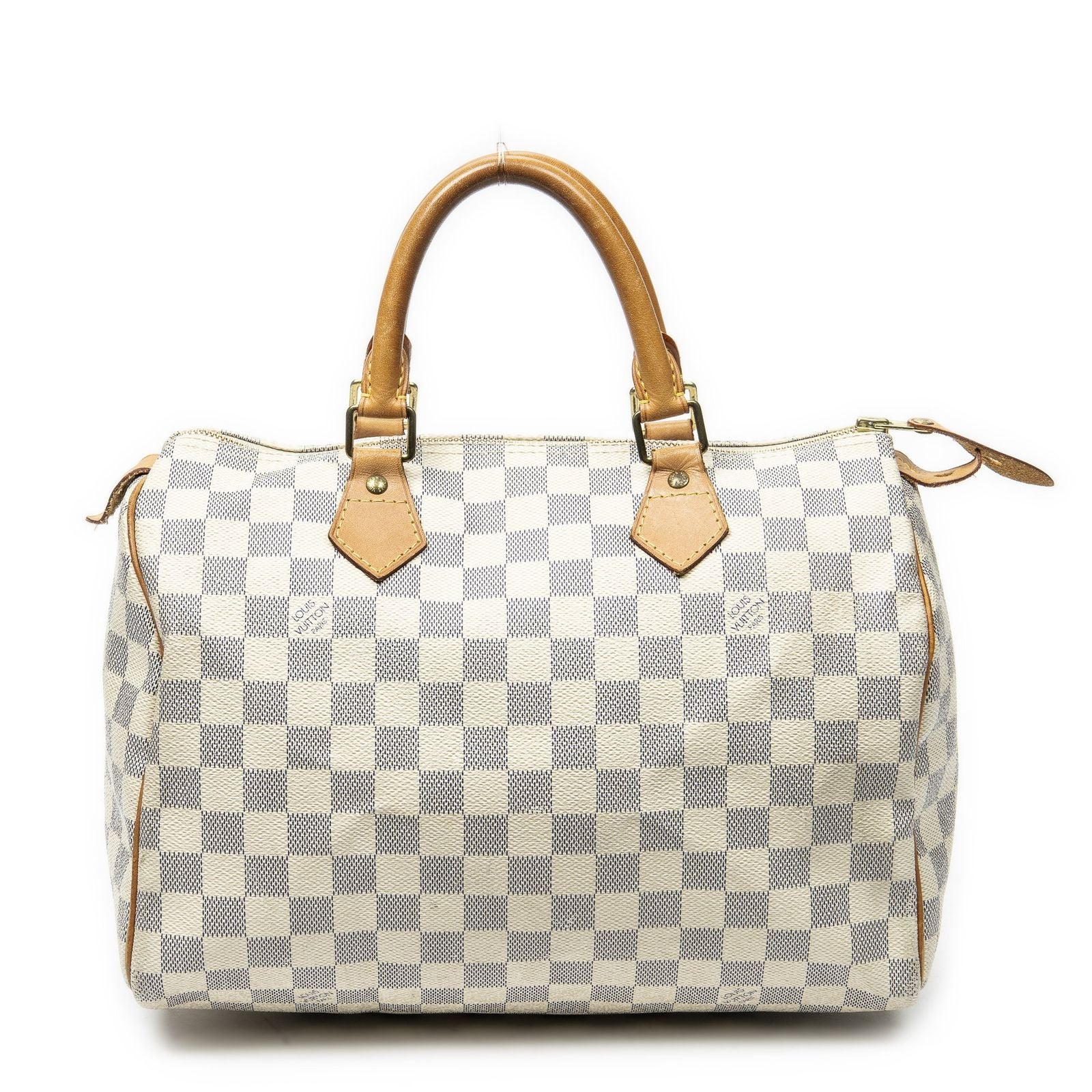 Louis Vuitton Speedy Ivory Damier Azur Handbag