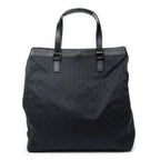 Gucci Pocket Shopping Tote Black GG Canvas — view 5
