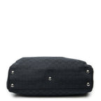 Gucci Pocket Shopping Tote Black GG Canvas — view 6