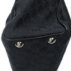 Gucci Pocket Shopping Tote Black GG Canvas — view 7