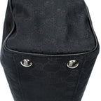 Gucci Pocket Shopping Tote Black GG Canvas — view 8