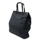 Gucci Pocket Shopping Tote Black GG Canvas — view 2