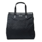 Gucci Pocket Shopping Tote Black GG Canvas