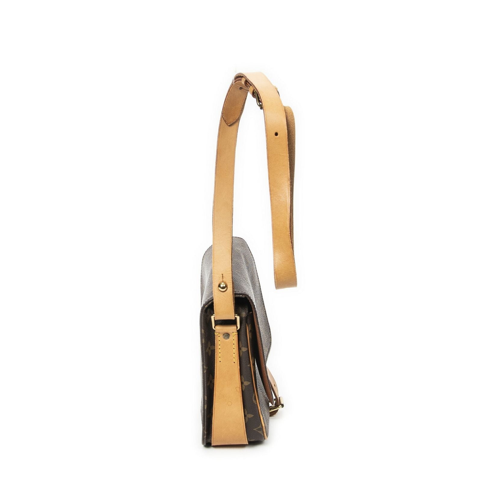 Louis Vuitton Cartouchiere Brown Monogram Canvas Messenger — view 4