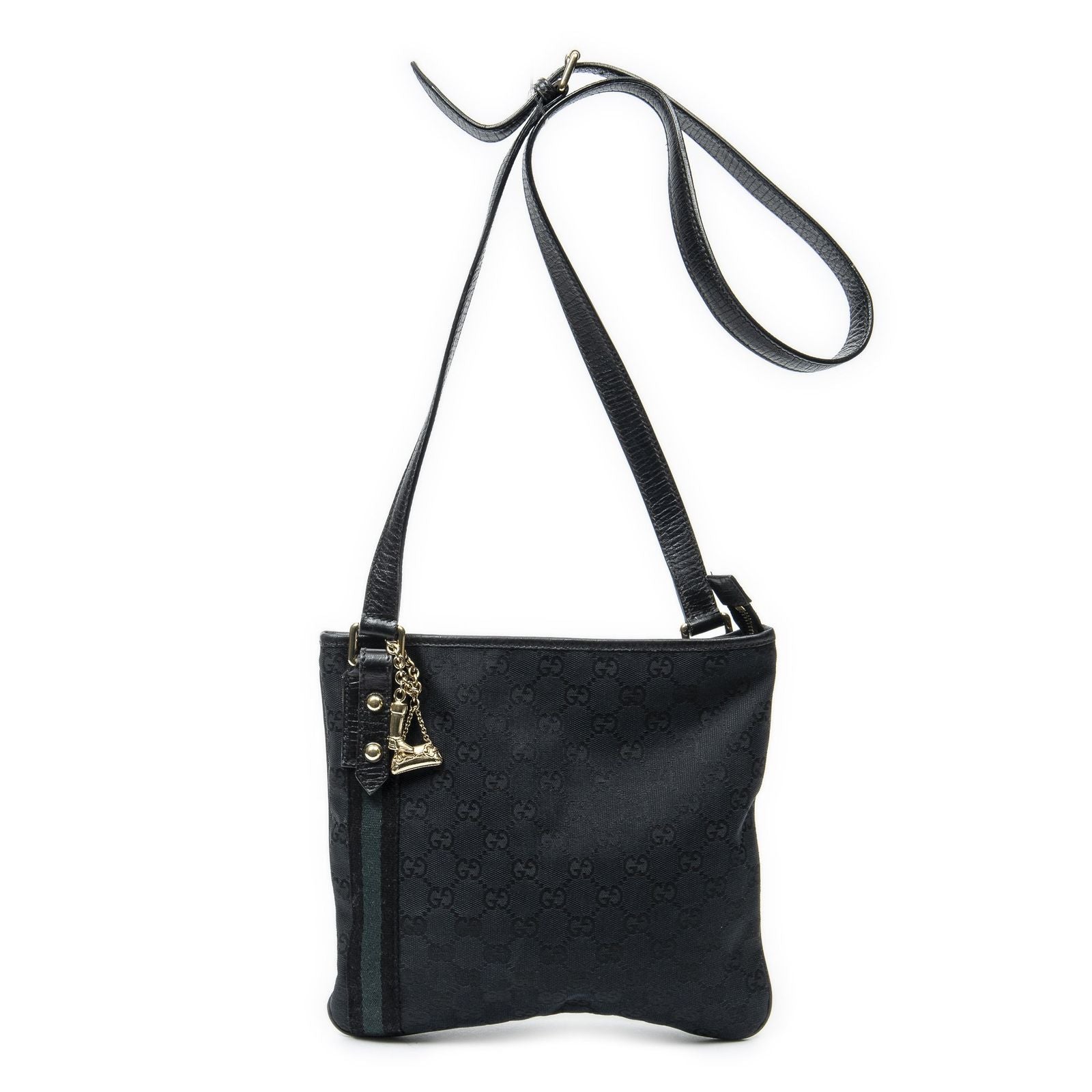 Gucci Web Jolique Crossbody Black GG Canvas