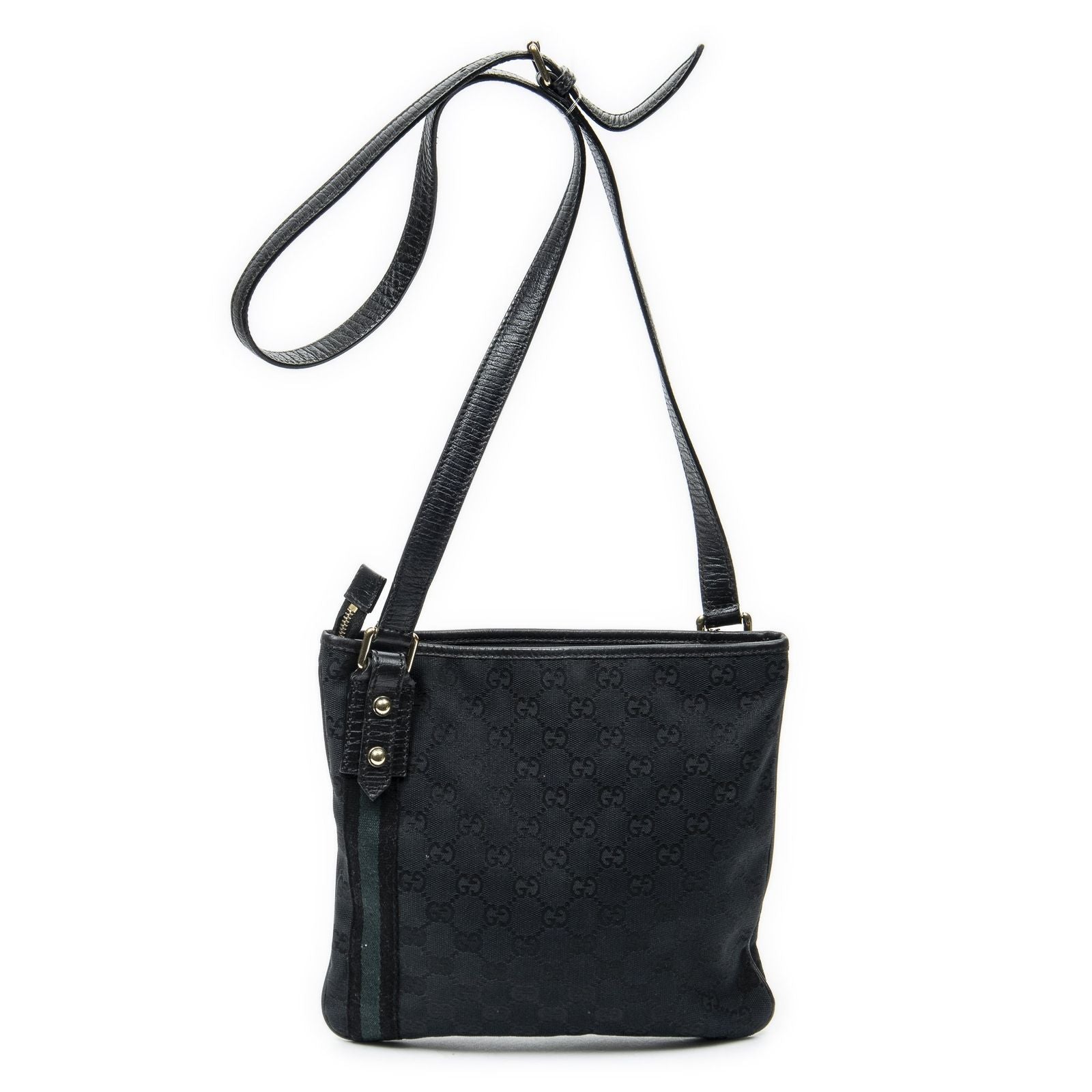 Gucci Web Jolique Crossbody Black GG Canvas — view 5