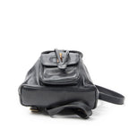Gucci Mini Bamboo Backpack Navy Calfskin Leather — view 6