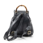 Gucci Mini Bamboo Backpack Navy Calfskin Leather — view 5