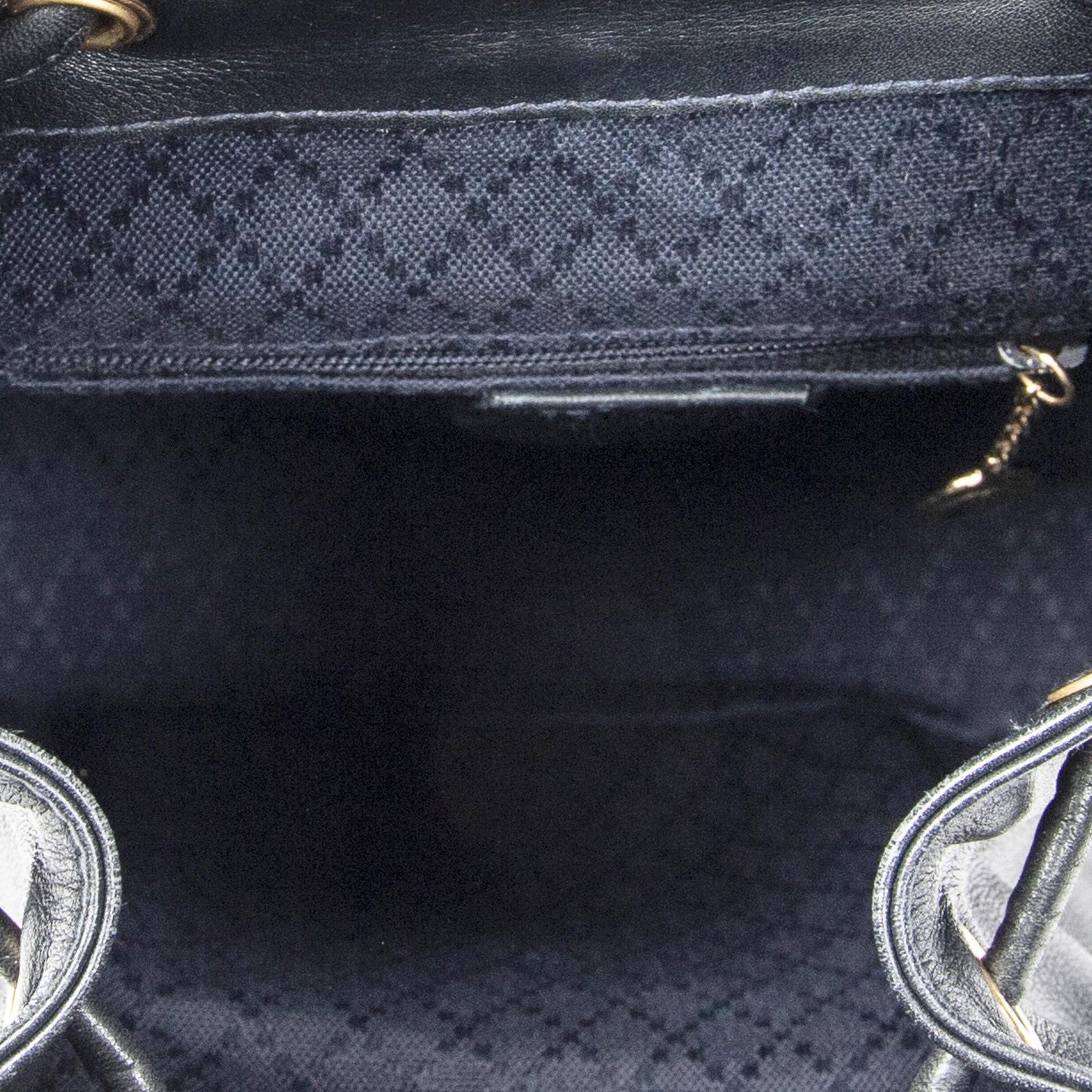 Gucci Mini Bamboo Backpack Navy Calfskin Leather — view 9