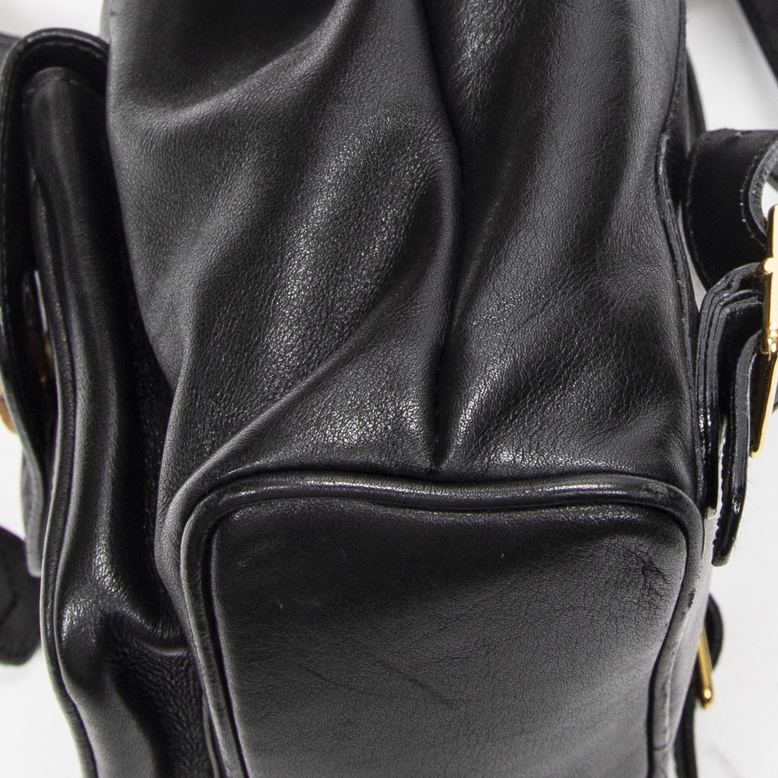 Gucci Minibumbu Backpack Black Calfskin Leather — view 8