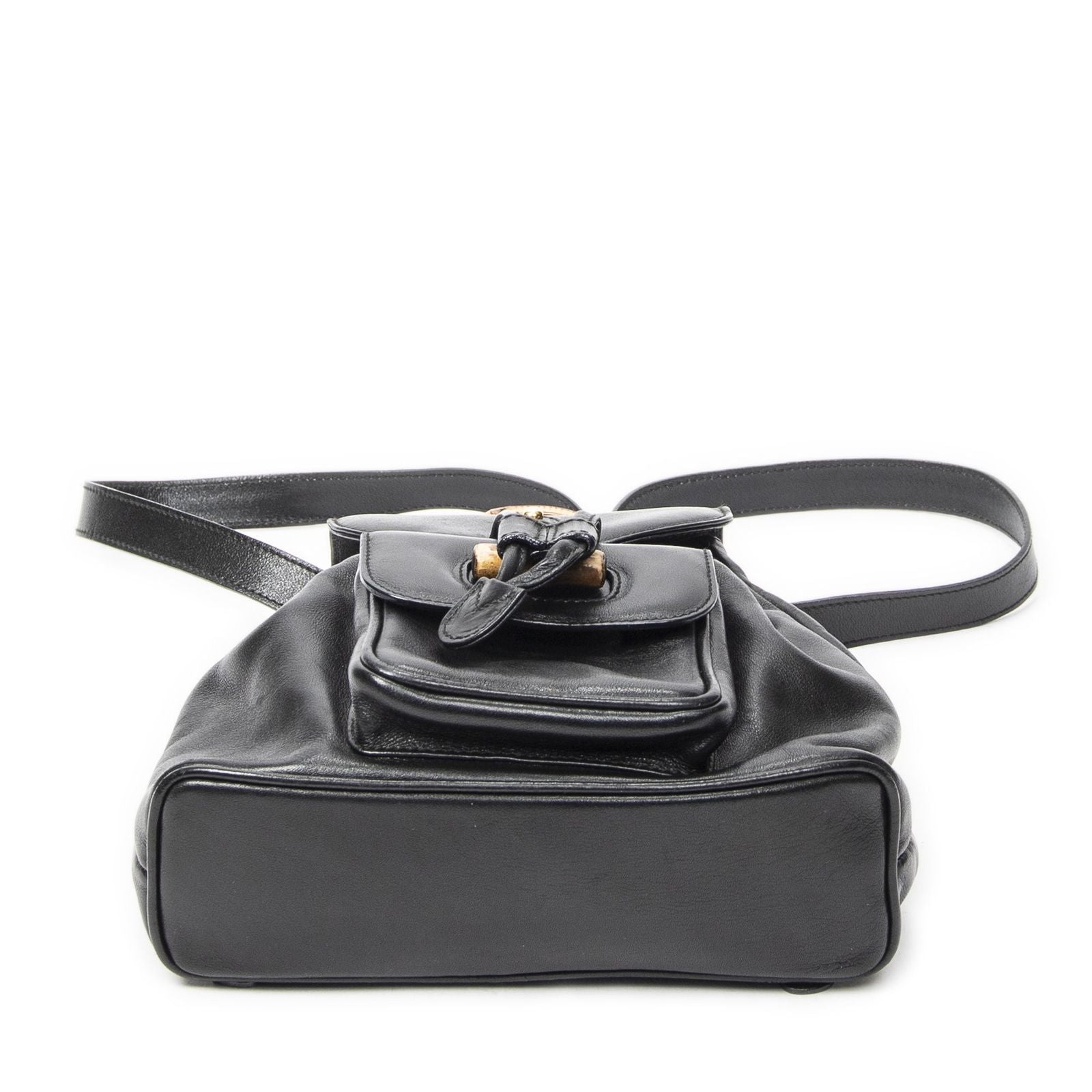 Gucci Minibumbu Backpack Black Calfskin Leather — view 6