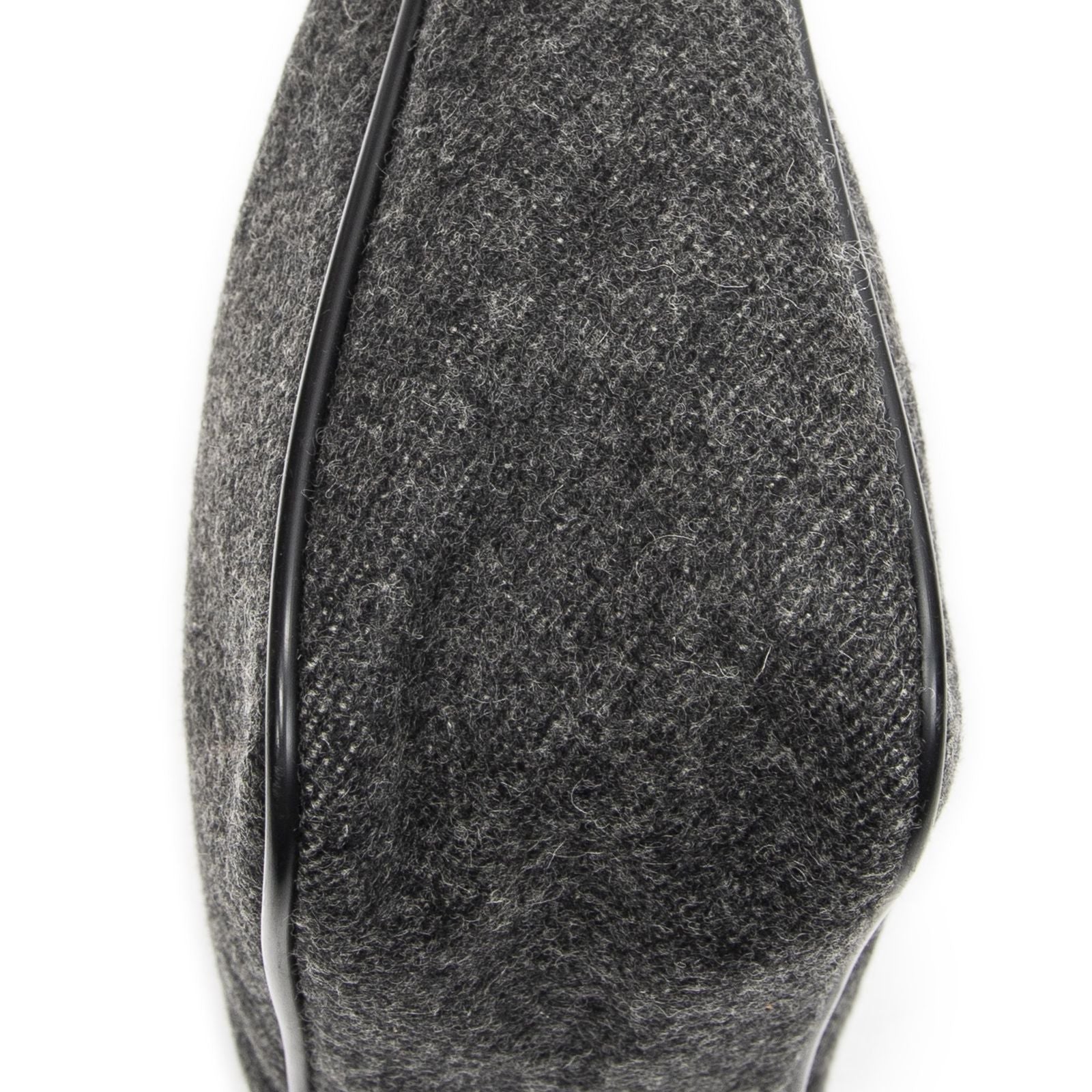 Prada Sport Hobo Gray Wool Canvas — view 7