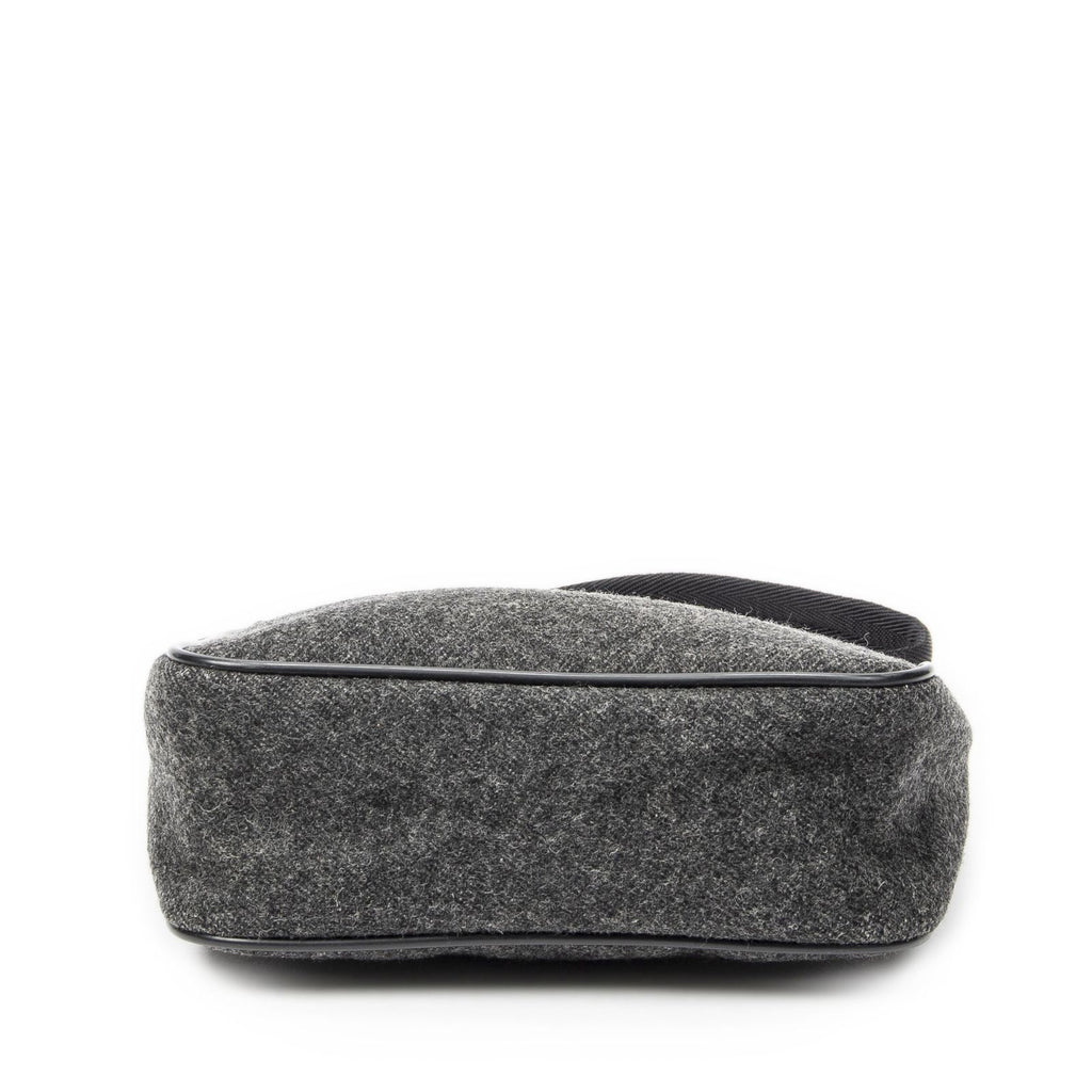 Prada Sport Hobo Gray Wool Canvas — view 6