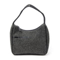Prada Sport Hobo Gray Wool Canvas