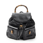 Gucci Rajibanbu Backpack Black Calfskin Leather