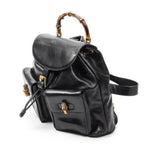 Gucci Rajibanbu Backpack Black Calfskin Leather — view 2