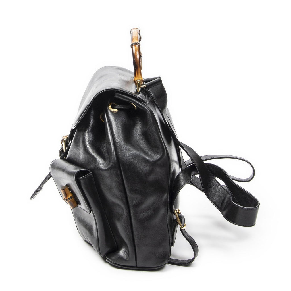 Gucci Rajibanbu Backpack Black Calfskin Leather — view 3