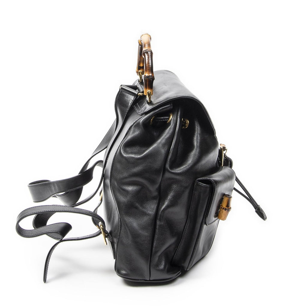 Gucci Rajibanbu Backpack Black Calfskin Leather — view 4