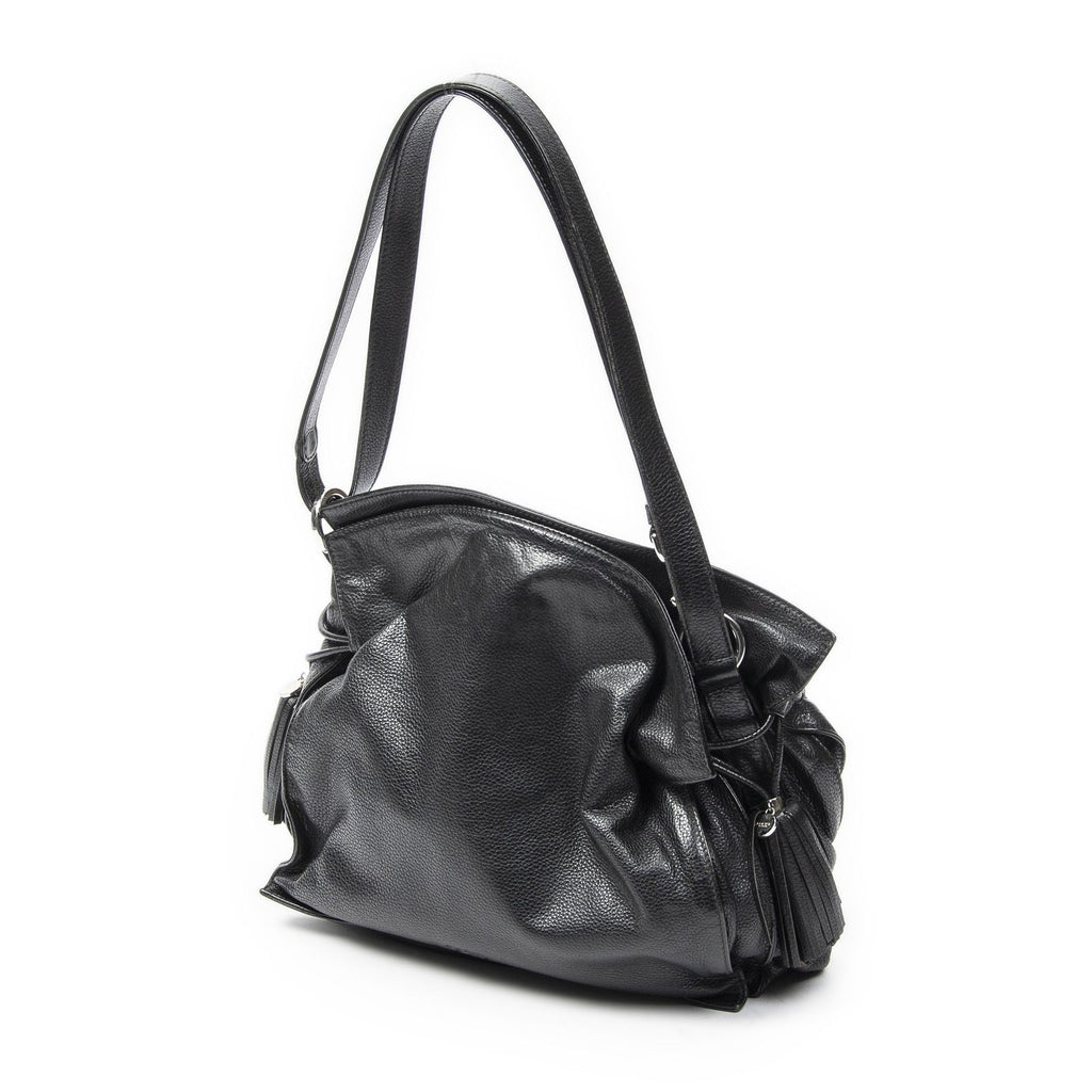 Loewe Tassel Flamenco Bag Black Gray Calfskin Leather — view 2