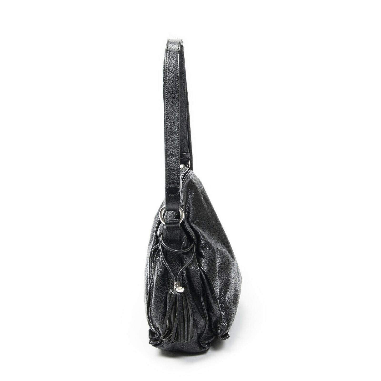 Loewe Tassel Flamenco Bag Black Gray Calfskin Leather — view 4