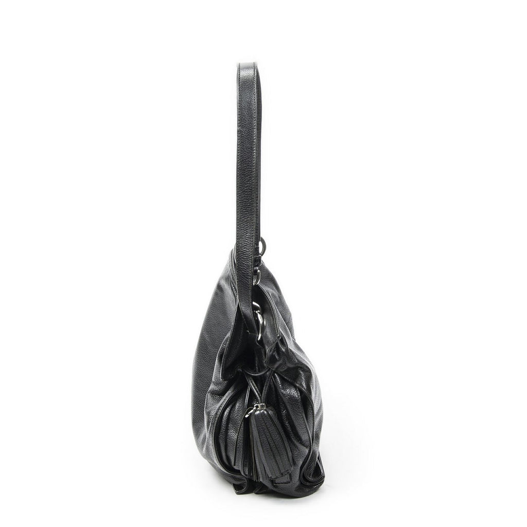 Loewe Tassel Flamenco Bag Black Gray Calfskin Leather — view 3