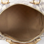 Louis Vuitton Speedy Ivory Damier Azur Handbag — view 9