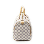 Louis Vuitton Speedy Ivory Damier Azur Handbag — view 4