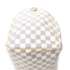 Louis Vuitton Speedy Ivory Damier Azur Handbag — view 7