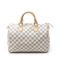 Louis Vuitton Speedy Ivory Damier Azur Handbag