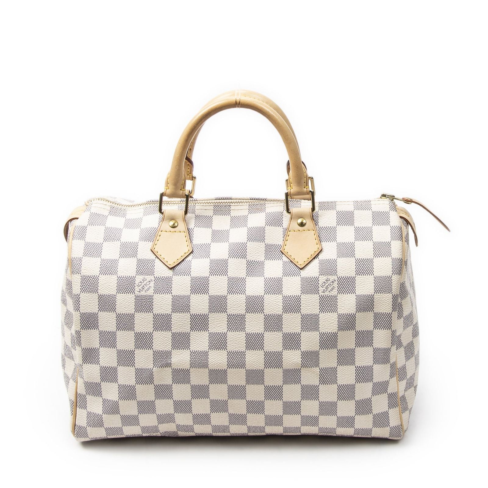 Louis Vuitton Speedy Ivory Damier Azur Handbag