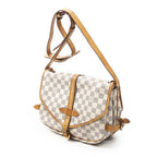 Louis Vuitton Saumur Ivory Damier Azur — view 2
