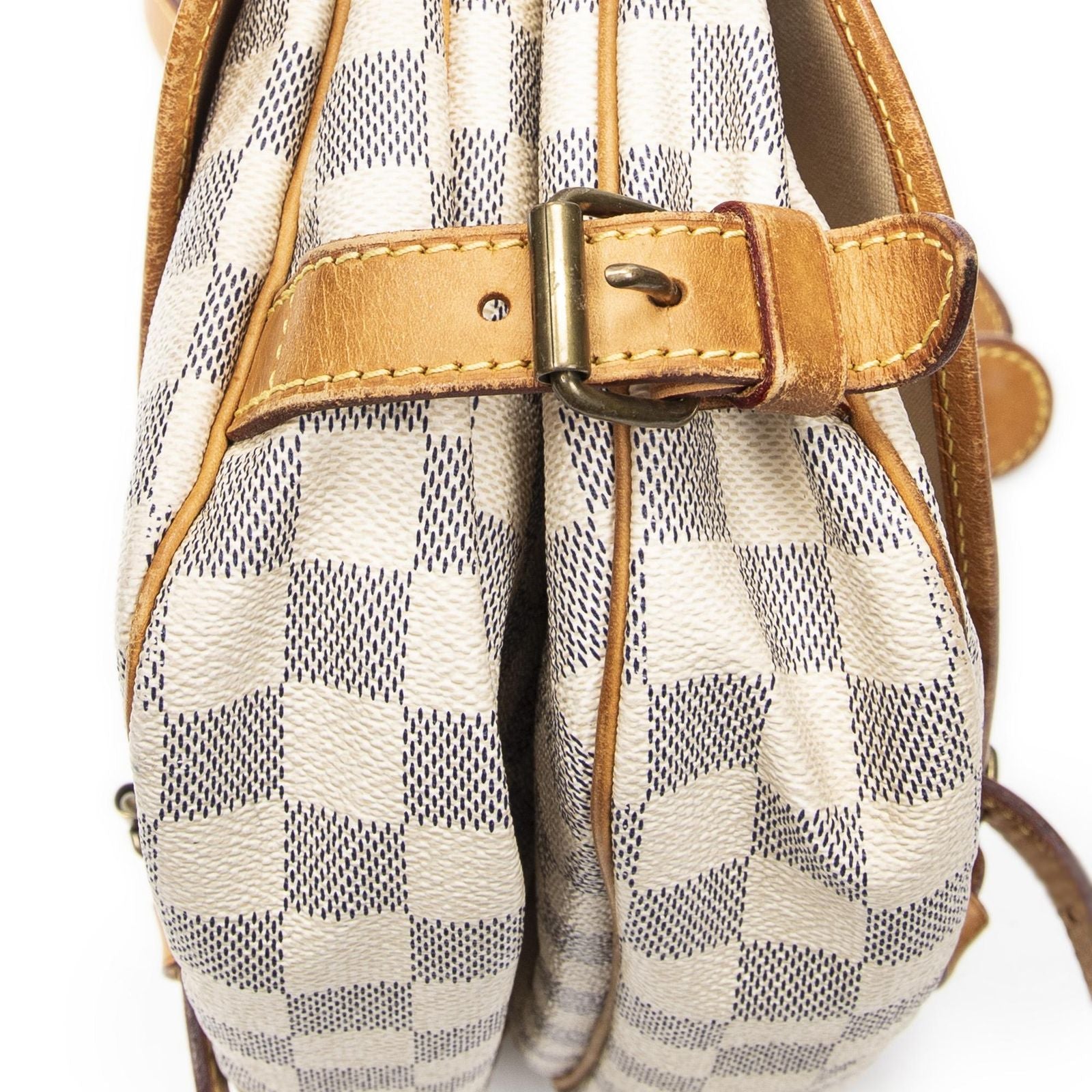 Louis Vuitton Saumur Ivory Damier Azur — view 7