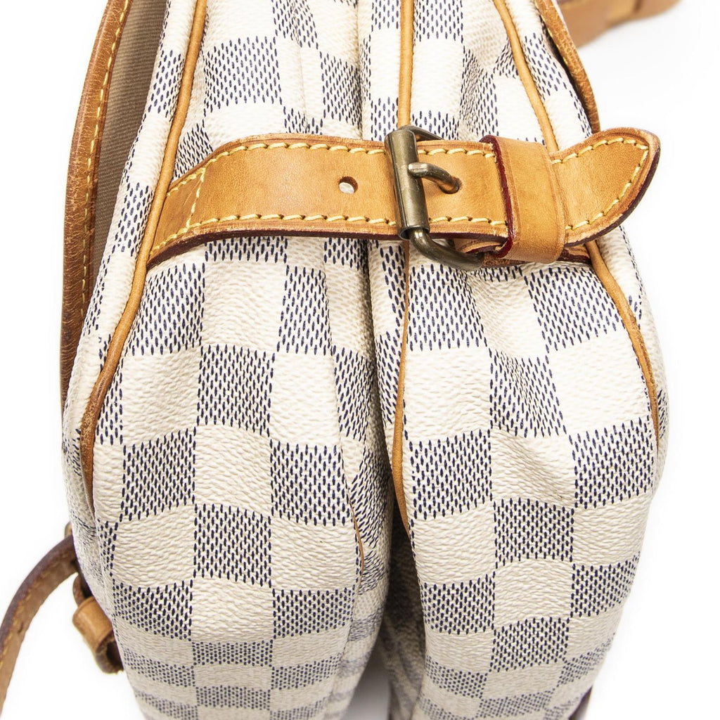 Louis Vuitton Saumur Ivory Damier Azur — view 8