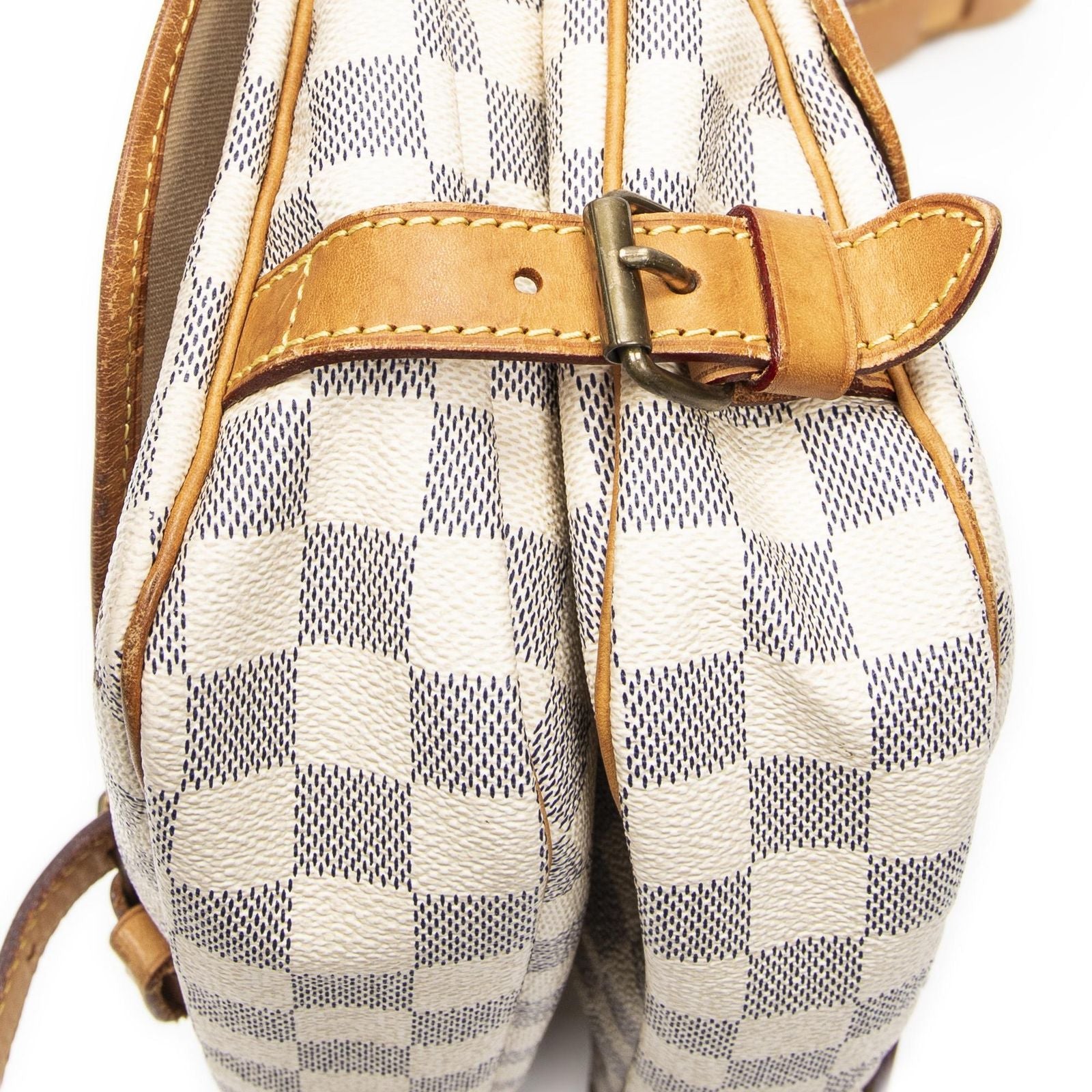 Louis Vuitton Saumur Ivory Damier Azur — view 8