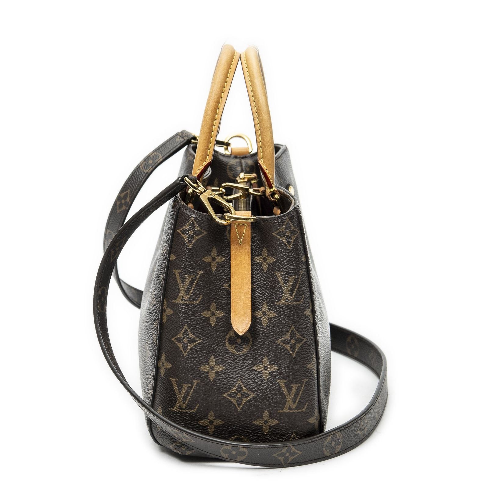 Louis Vuitton Montaigne Brown Monogram Canvas Messenger — view 3