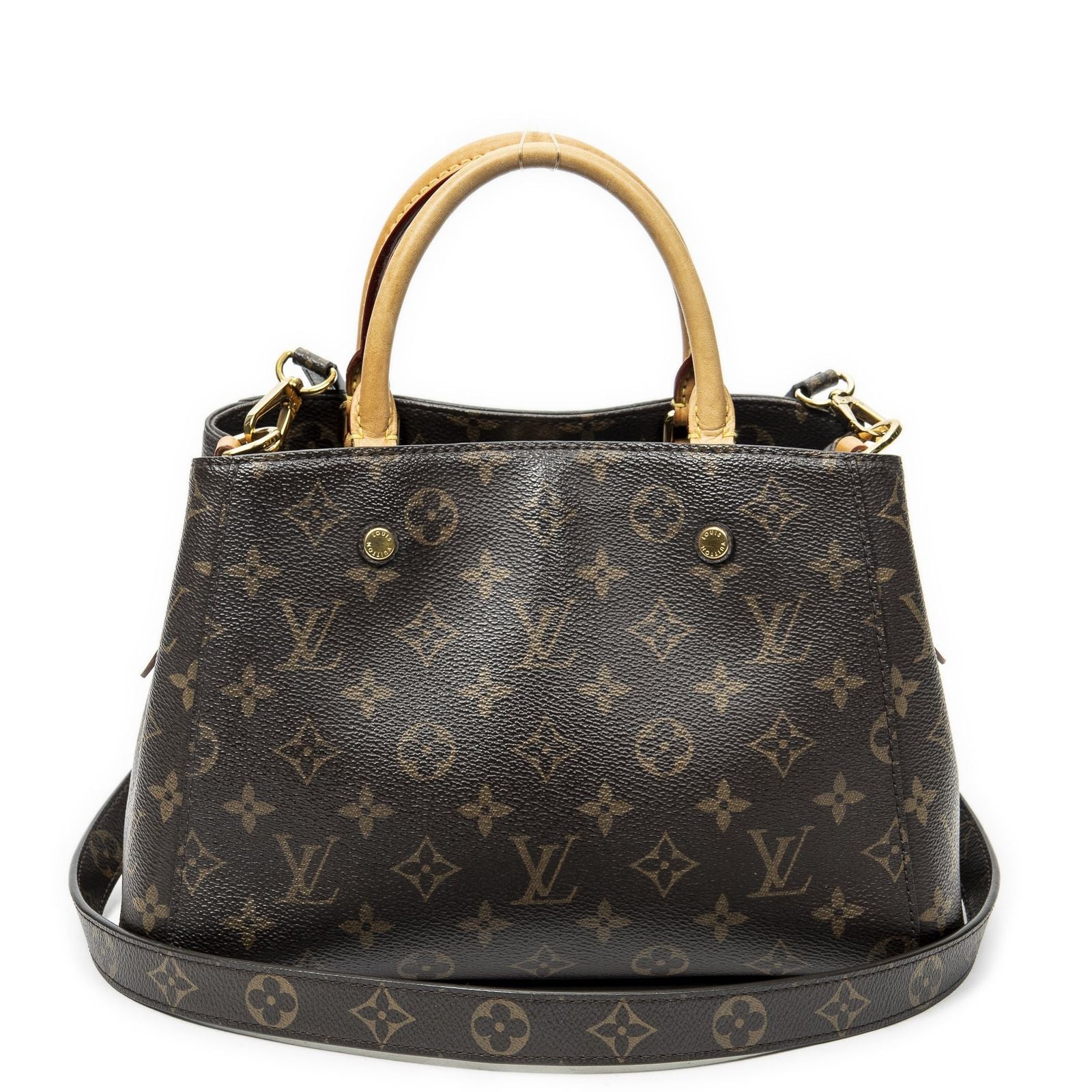Louis Vuitton Montaigne Brown Monogram Canvas Messenger — view 5