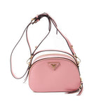 Prada Odette Top Handle Pink Saffiano Leather