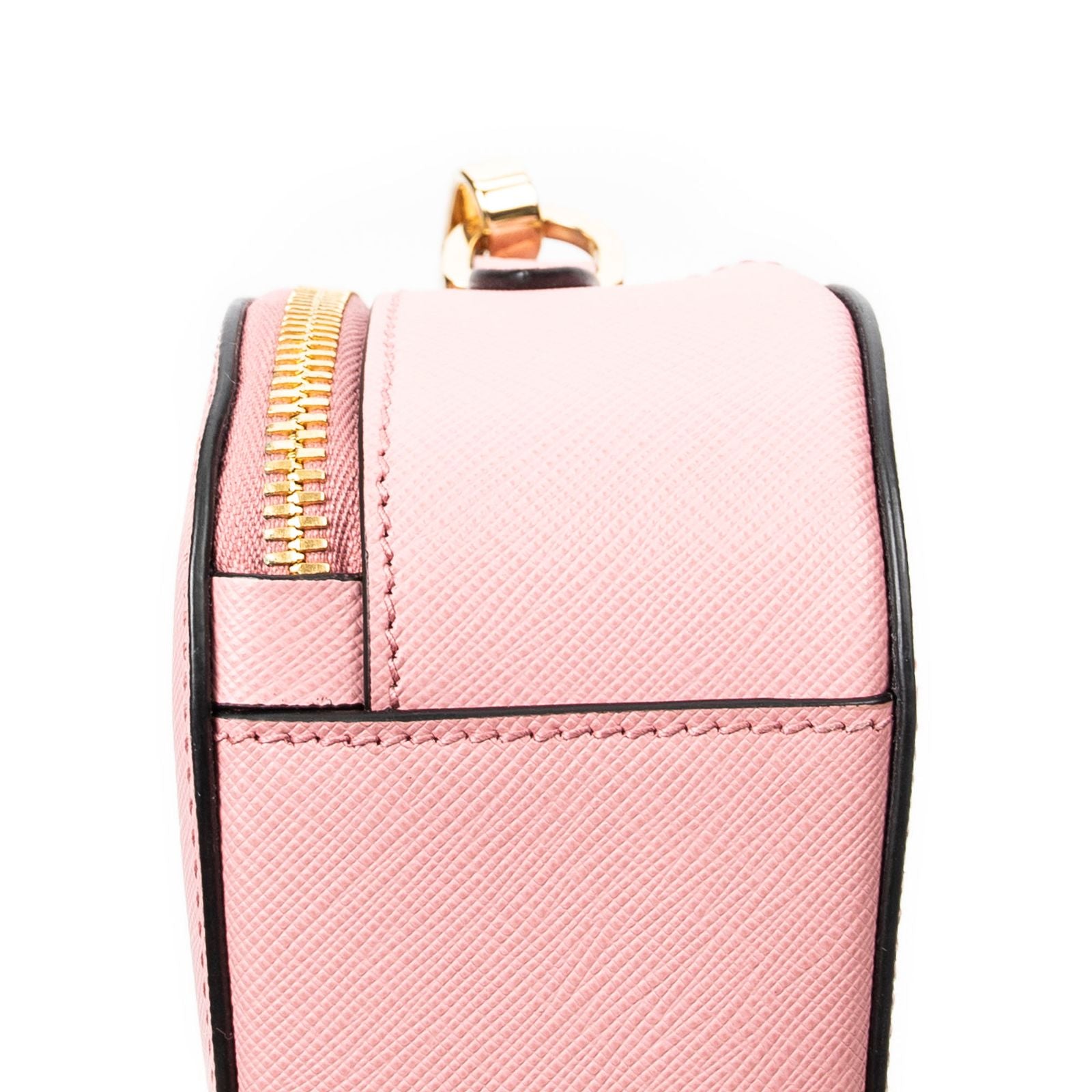 Prada Odette Top Handle Pink Saffiano Leather — view 8