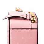 Prada Odette Top Handle Pink Saffiano Leather — view 7