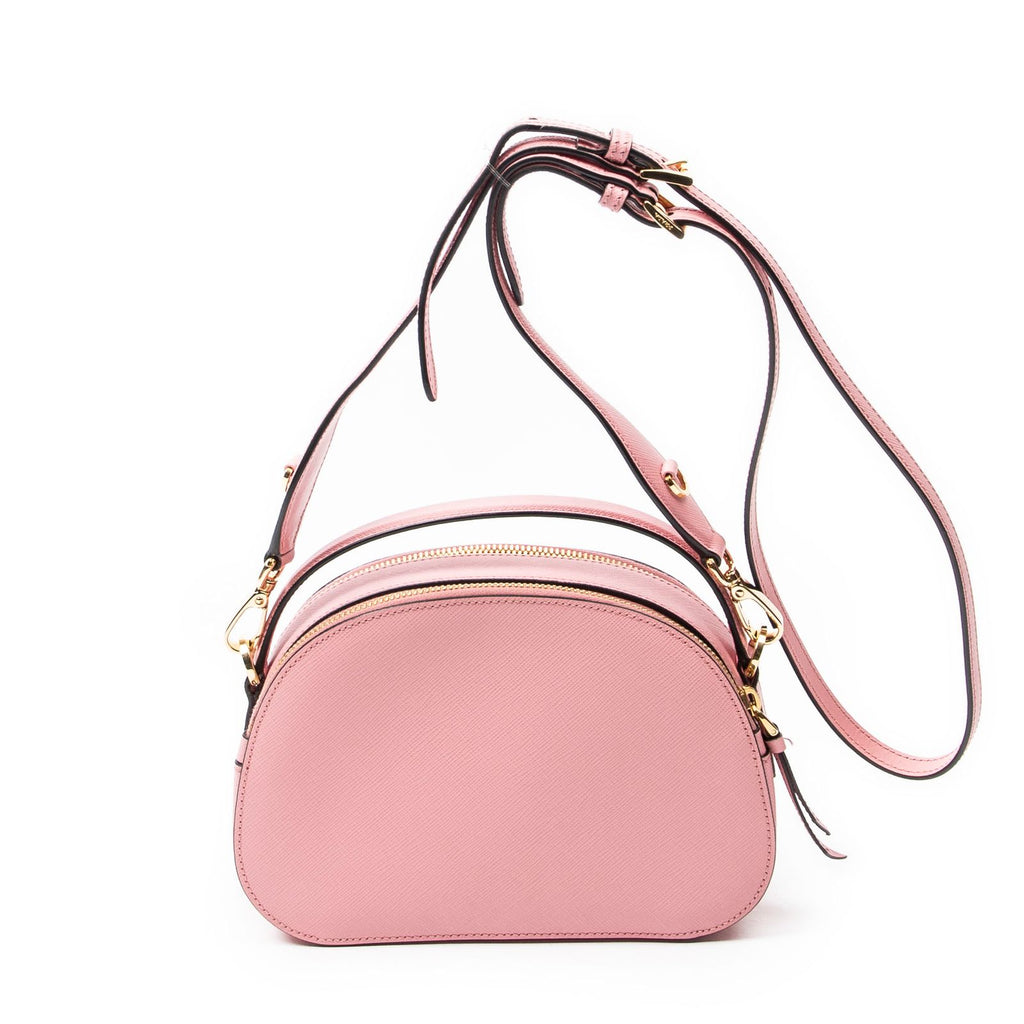 Prada Odette Top Handle Pink Saffiano Leather — view 5