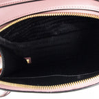 Prada Odette Top Handle Pink Saffiano Leather — view 9