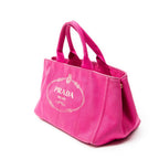 Prada Canapa Tote Pink Canvas — view 2