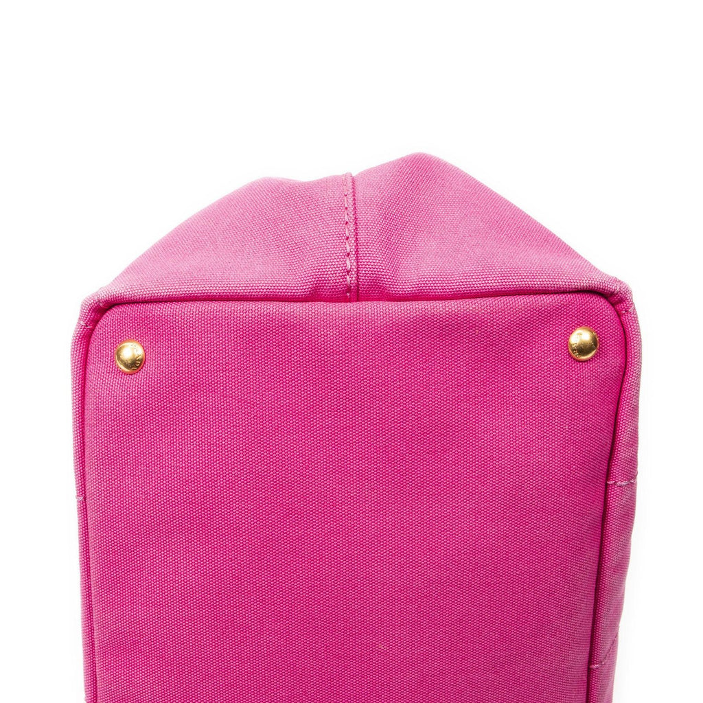 Prada Canapa Tote Pink Canvas — view 7