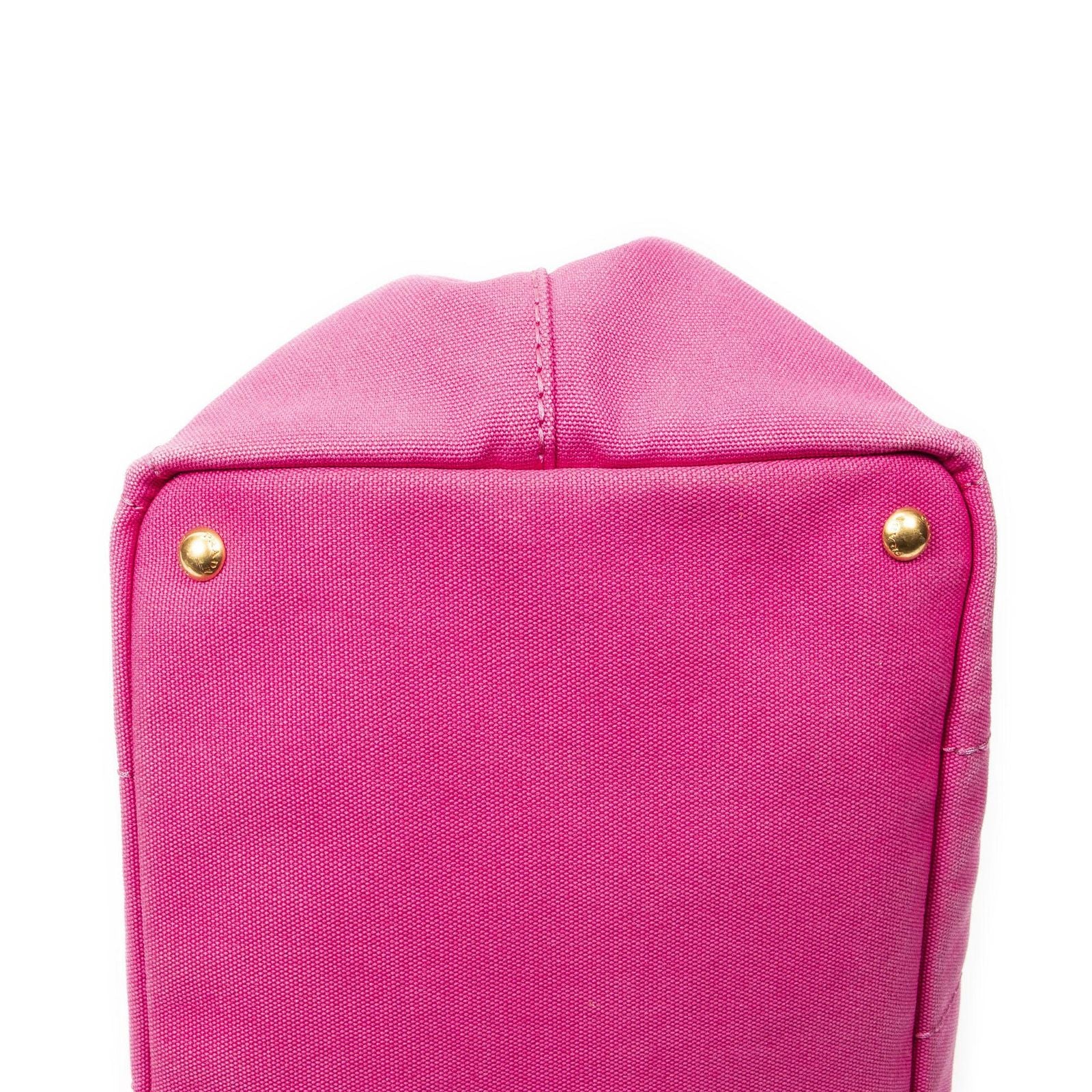 Prada Canapa Tote Pink Canvas — view 7