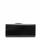 Celine Vintage Flap Top Handle Black Smooth Leather — view 6