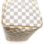 Louis Vuitton Speedy Ivory Damier Azur Handbag — view 8