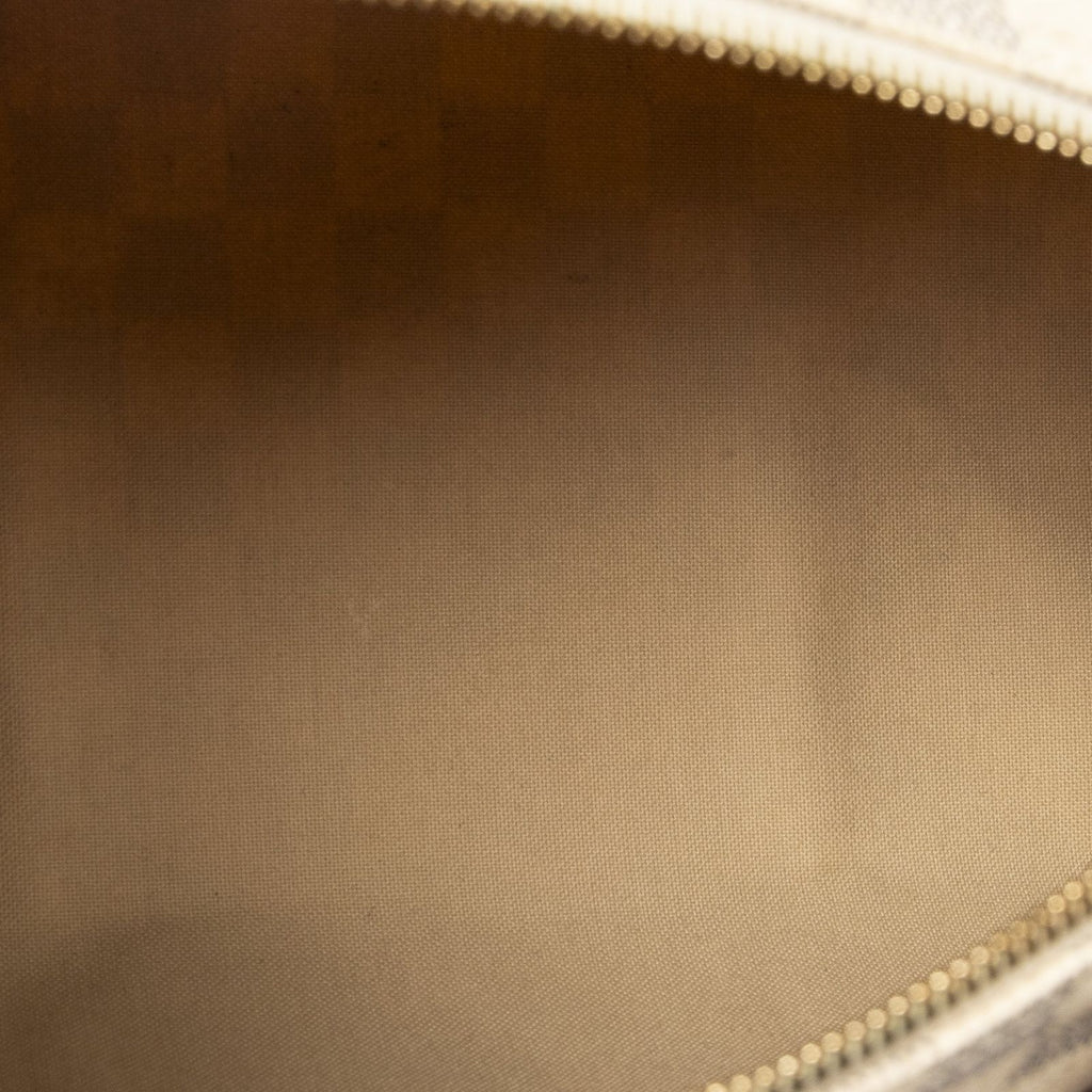Louis Vuitton Speedy Ivory Damier Azur Handbag — view 9