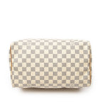Louis Vuitton Speedy Ivory Damier Azur Handbag — view 6